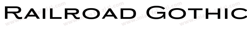 Railroad Gothic ATF Medium字体转换